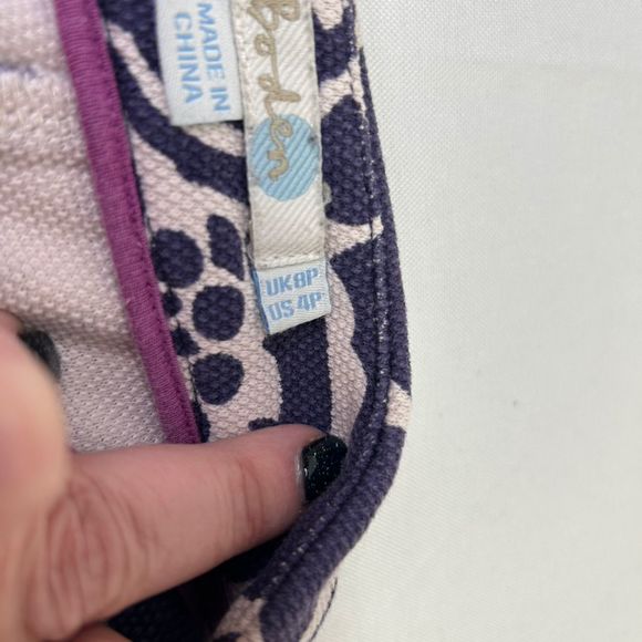 Boden Women's Petite Size 4 Petite Multicolor Floral A-Line Pleated Mini Skirt - Picture 4 of 7